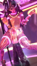 Kater knows how to take double dildo