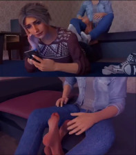 Sam Giddings from Until Dawn getting a big surprise from the Hackerman himself.