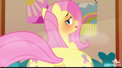 Fluttershy Reverse Cowgirl [CanaryPrimary]