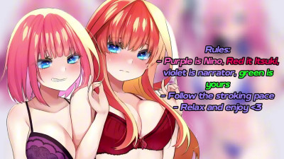 Learning with Itsuki and Nino Nakano turned into hot sex (Futa JOI)