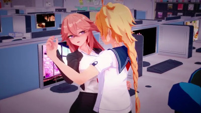 Aether x Miko Office Sex