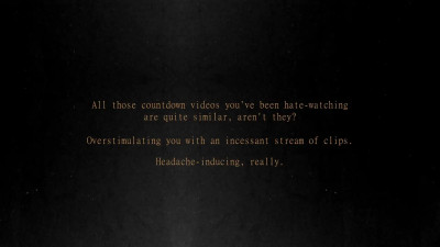 Stop pretending [Countdown]