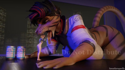 Tigress Slurps a Boy