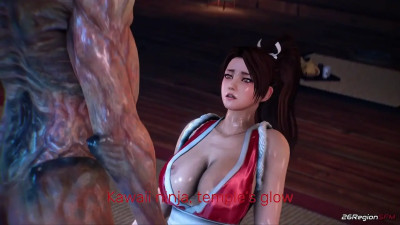 Mai Shiranui vs. Triangle-headed demon PMV 1.0