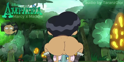Marcy Wu riding Maddie Flour's Futanari Frog Cock (Amphibia)