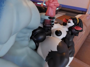 Goat futa horsecock handjob + anal