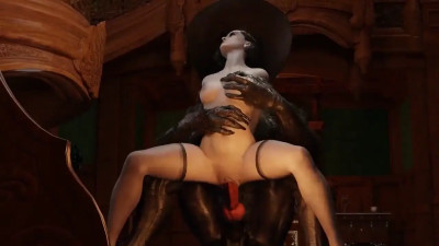 Lady D caught by a werewolf
