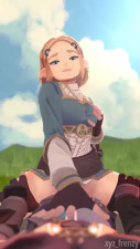 Zelda Riding in the fields